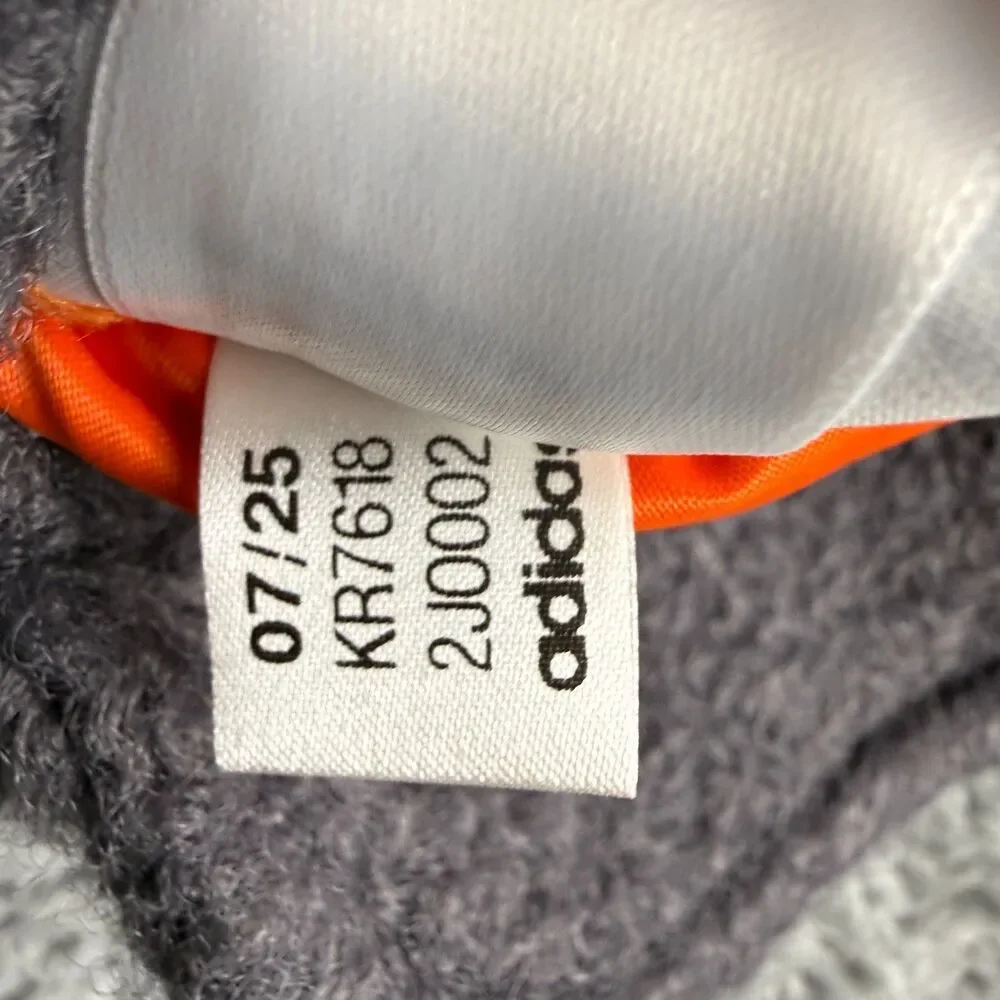 Adidas Reversible Superstar Bomber Jacket Mens Large Grey Orange Originals Loose
